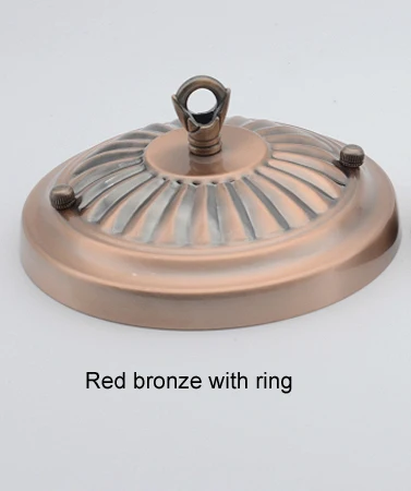 160 мм в форме лотоса Потолочная пластина Ретро навес с крюком/кольцом для люстры лампа подвесная пластина кованая основа Античная/красная бронза - Цвет: Red bronze hook