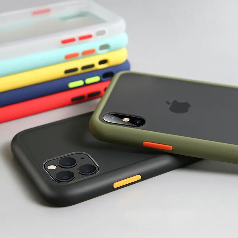 NEW Shockproof Armor Case For iPhone 12 11 Pro Max 6 6S 7 8 Plus Matte Transparent Hard Back Cover For iPhone SE 2020 Case NEW Shockproof Armor Case For iPhone 12 11 Pro Max 6 6S 7 8 Plus Matte Transparent Hard Back Cover For iPhone SE 2020 Case