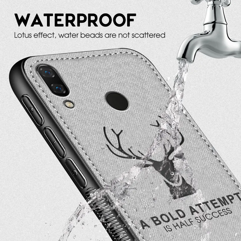 Fabric Cloth Case For Xiaomi Mi 9 8 SE Lite CC9 A2 A3 Deer Protective Redmi 7 Note 6 Pro Cover |