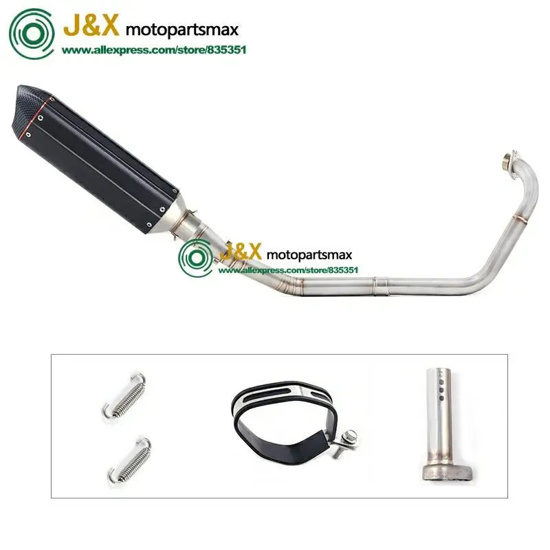 Полная выхлопная система мотоцикла Escape slip on для yamaha YZF R15 MT15 MT-15 2008- средняя труба глушителя DB-Killer