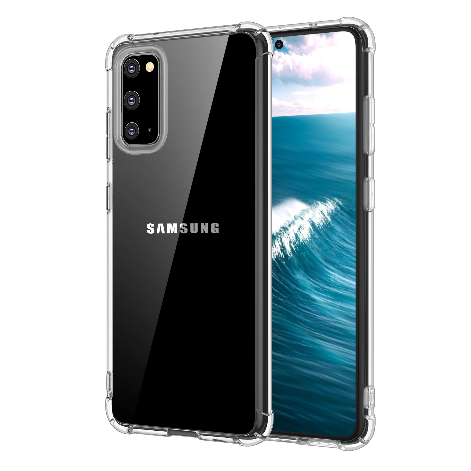 Противоударный мягкий прозрачный чехол из ТПУ для Samsung Galaxy S20 Ultra S9 S8 S10 Plus S10E Note 10 9 8
