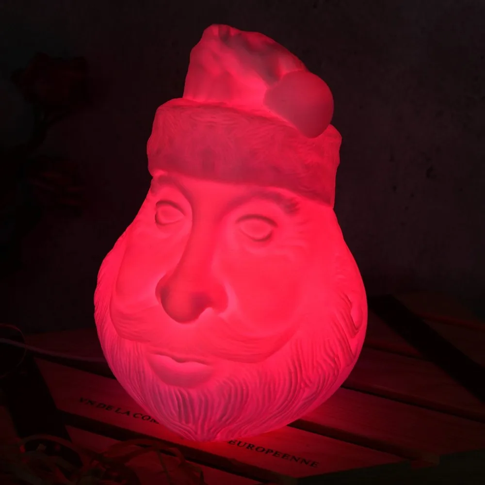 Exquisite Printing Moon Light Christmas Santa Claus Avatar 3d Print Moon Light Strange Table Lamp Night Light