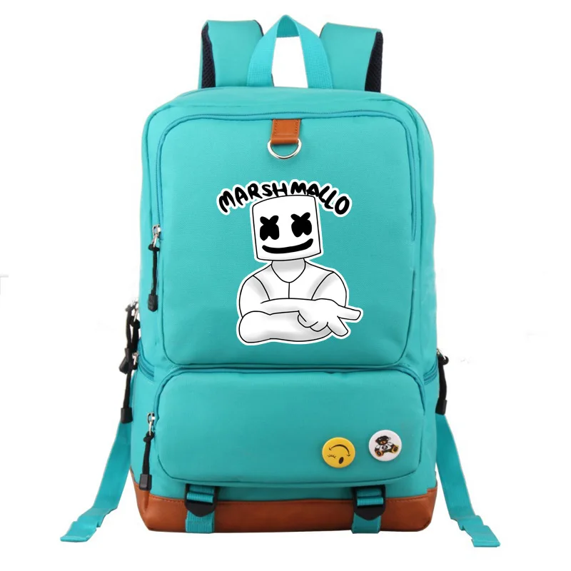 

Amazon Cross-Border Hot Selling Marshmello New Style Students Shoulder School Bag Breathable Men's And Women's Backpack