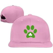 Бейсболка унисекс с принтом в виде лап клевера, регулируемая бейсболка