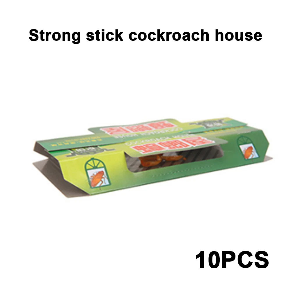 SOLEDI Paperboard Economic Blackbeetle Trap Bait Cabinet Kitchen Environmental COCKROACH HOUSE Room Roach Glue 10PCS Clean