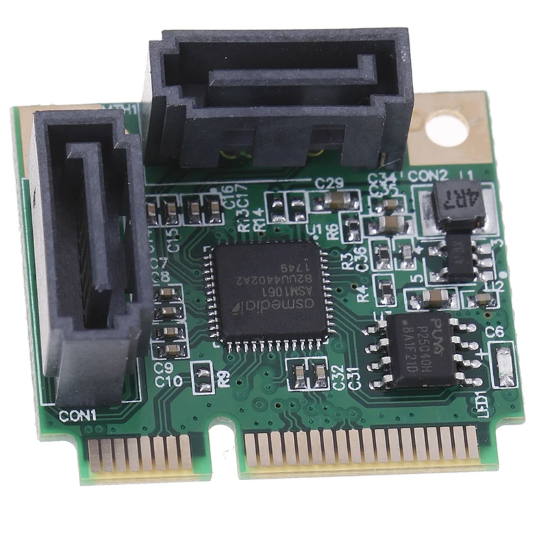 Mini PCI-E PCI express для SATA 3,0 конвертер жесткий приводной удлинитель карты 2 порта