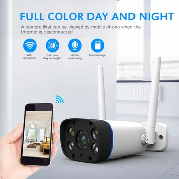 

1080P Hd Wireless Wifi Surveillance Camera Outdoor Waterproof Network Security P2P Ip Cctv Camera