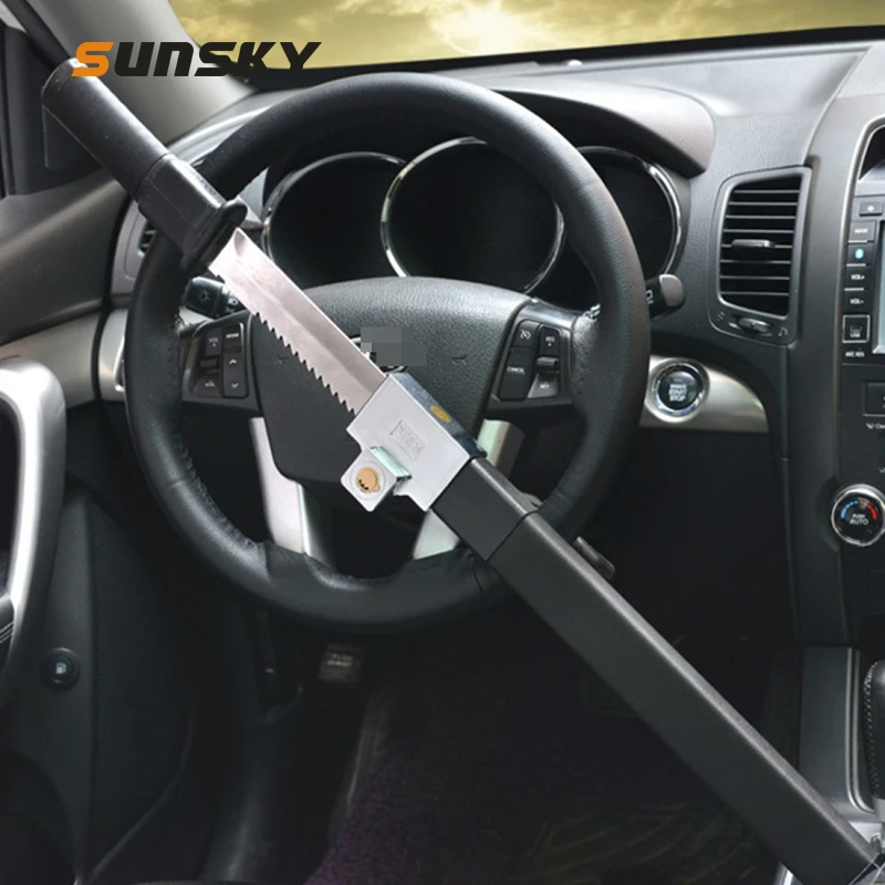 Automobile Steering Wheel Lock Vehicle Highprecision Knifetype Lock