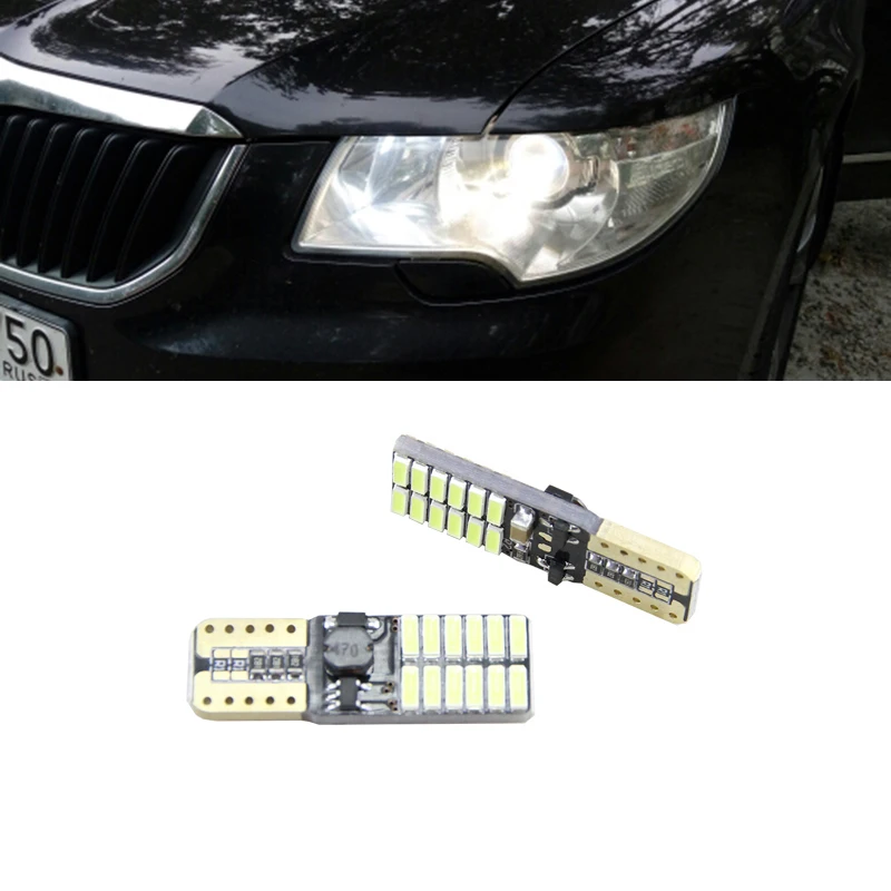 2 шт. T10 W5W 168 194 SMD ошибок парковка светильник лампы распродажа s для Skoda Superb Octavia A7 A5