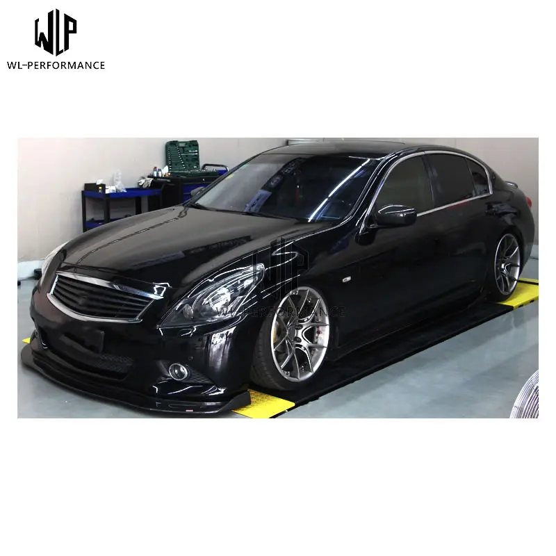 G37 карбоновый передний бампер спойлер диффузор автомобильный комплект кузова для Infiniti G37 стандартный бампер 09-13 автомобильный Стайлинг использование