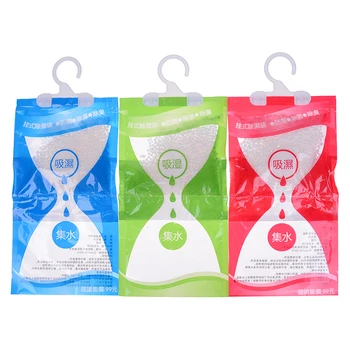 

1pc Hanging Wardrobe Hanging Moisture Bag Closet Cabinet Wardrobe Dehumidifier Drying Agent Hygroscopic Anti-Mold Desiccant Bags