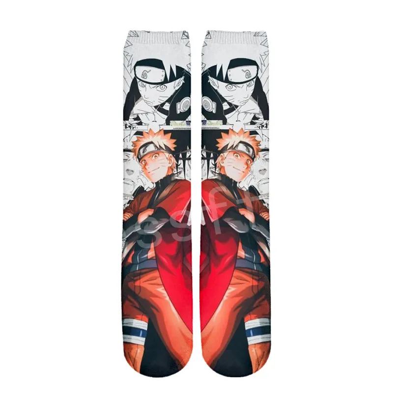 Like pic Tessffel горячее аниме Наруто мультфильм Новая мода Harajuku Повседневная унисекс 3DfullPrint мальчики/девочки/мужские/женские разноцветные безбортные носки S-6 - Цвет: Like pic