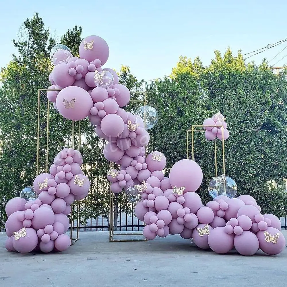 152pcs Pastel Macaron Purple Latex Balloons Garland Arch Kit Wedding Globos Baby Shower Birthday Party Decor | Дом и сад