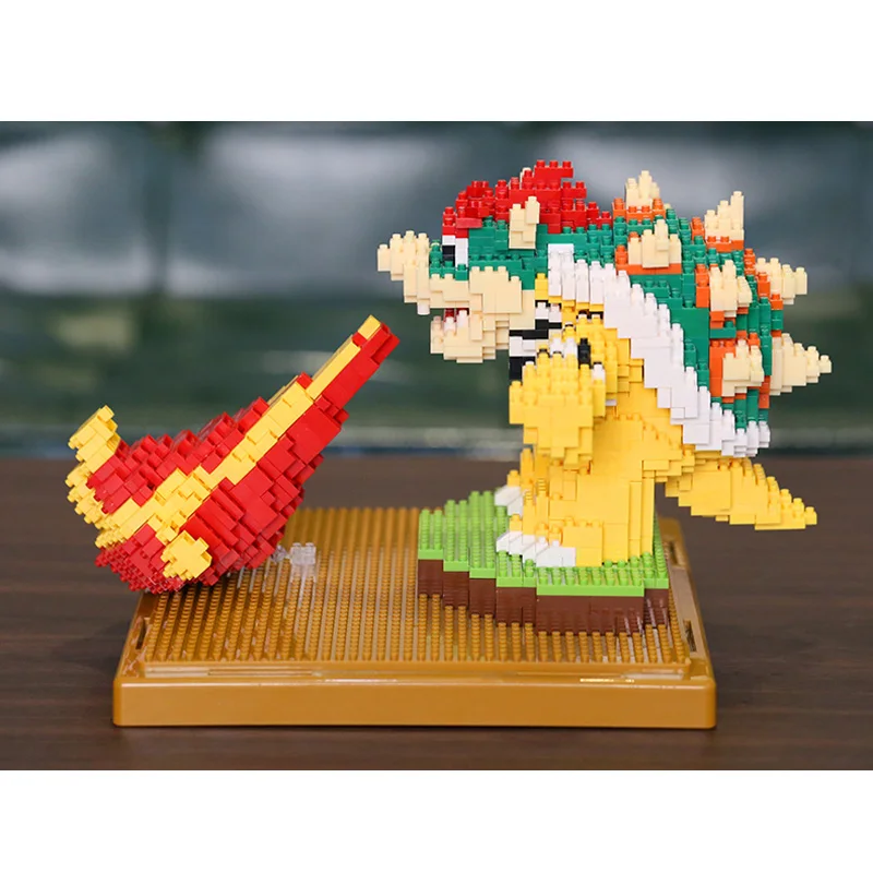 Weagle Super Mario Peach Princess Bowser Goundhog Летающая белка Марио 3D модель Алмазная мини-конструктор маленькие блоки игрушка без коробки