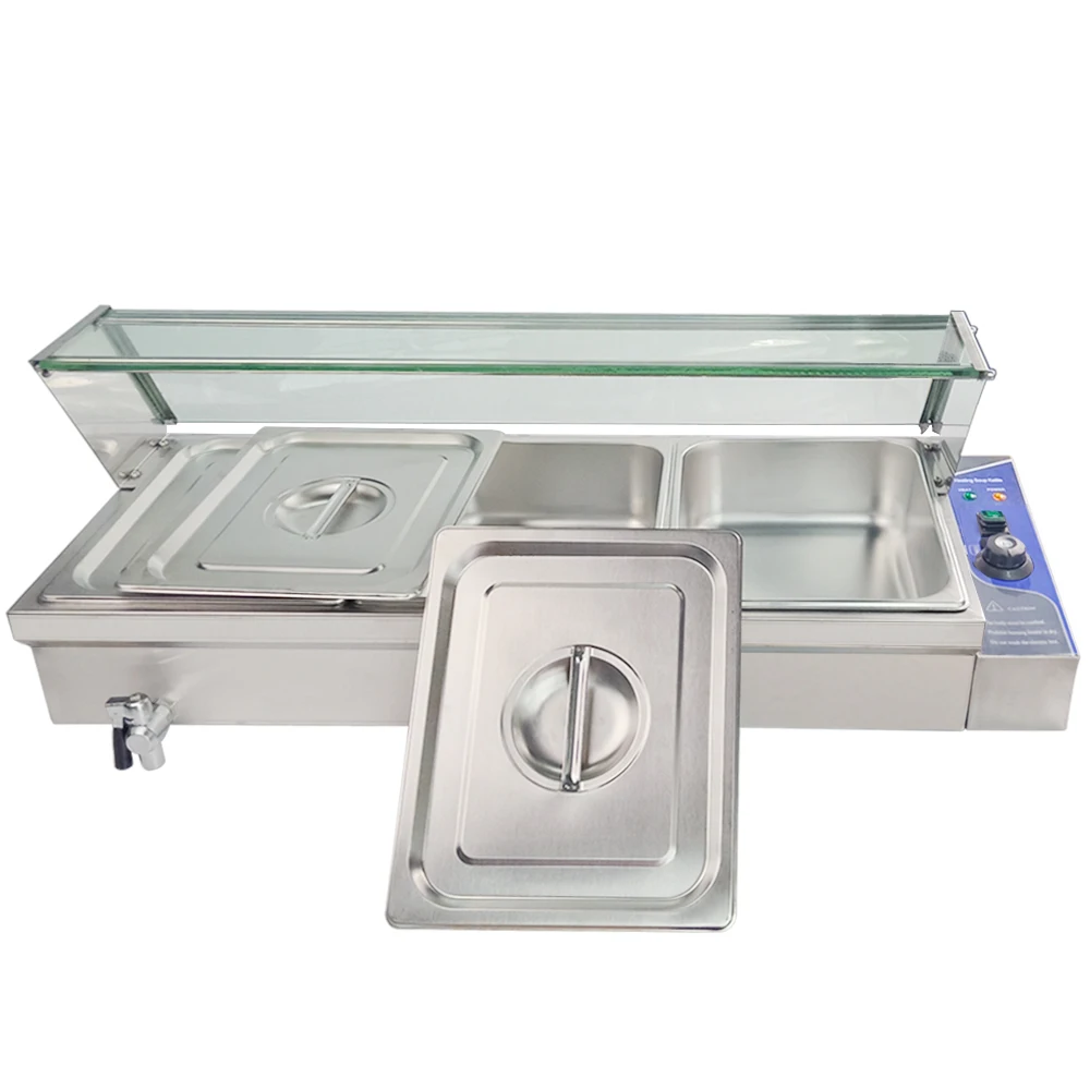 Лучшая цена Bain Marie для коммерческого кухни подогреватель пищи оборудование