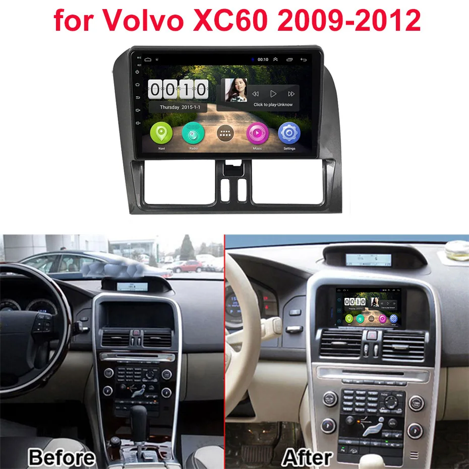 Для Volvo XC60 2009-2012 автомобильный Радио Мультимедиа Видео плеер навигация gps Android 8,1 аксессуары SWC BT wifi седан без dvd