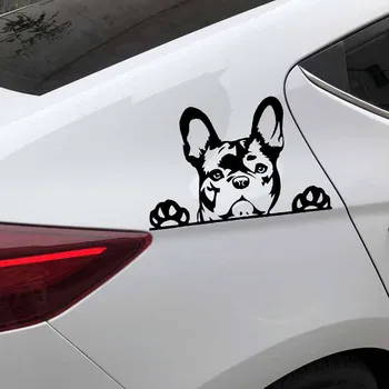 

15.6x10.4CM 3D Dog Car Stickers Vinyl Cartoon Dog Car Styling Custom Car Window Door Decoration