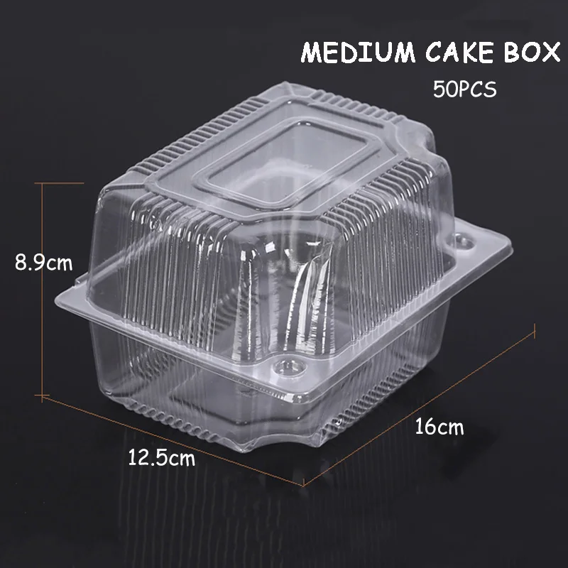 Коробка для вынос торта одноразовая Водонепроницаемая коробка упаковочные инструменты посуда контейнер для суши фруктов прозрачная упаковка для салата