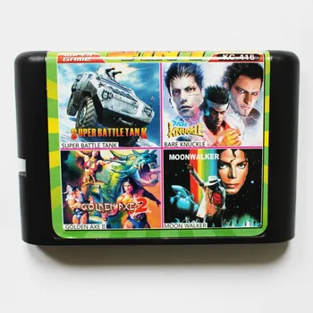 

KC416 new arrival 4 in 1 game cartridge 16 bit md Multi game card for sega genesis/mega drive