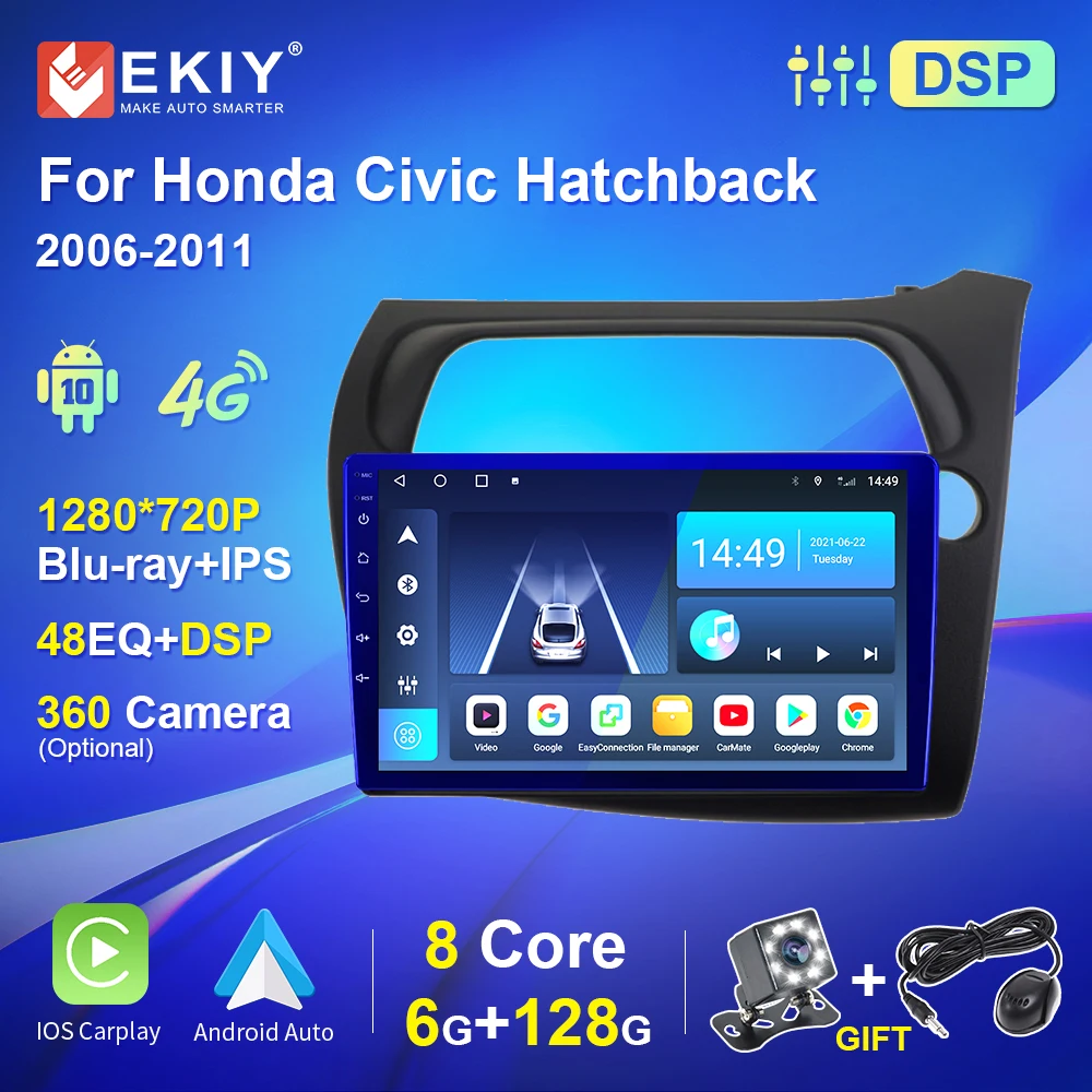 Автомагнитола для Honda Civic Hatchback 2006-2011 Android стерео мультимедийный видеоплеер