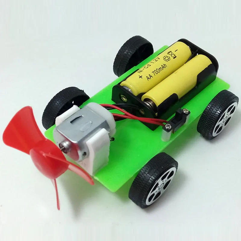 Simple DIY Puzzle Assembled Aerodynamic Car Creative Science Experiment Supplies For Kids Physics Teaching Resources