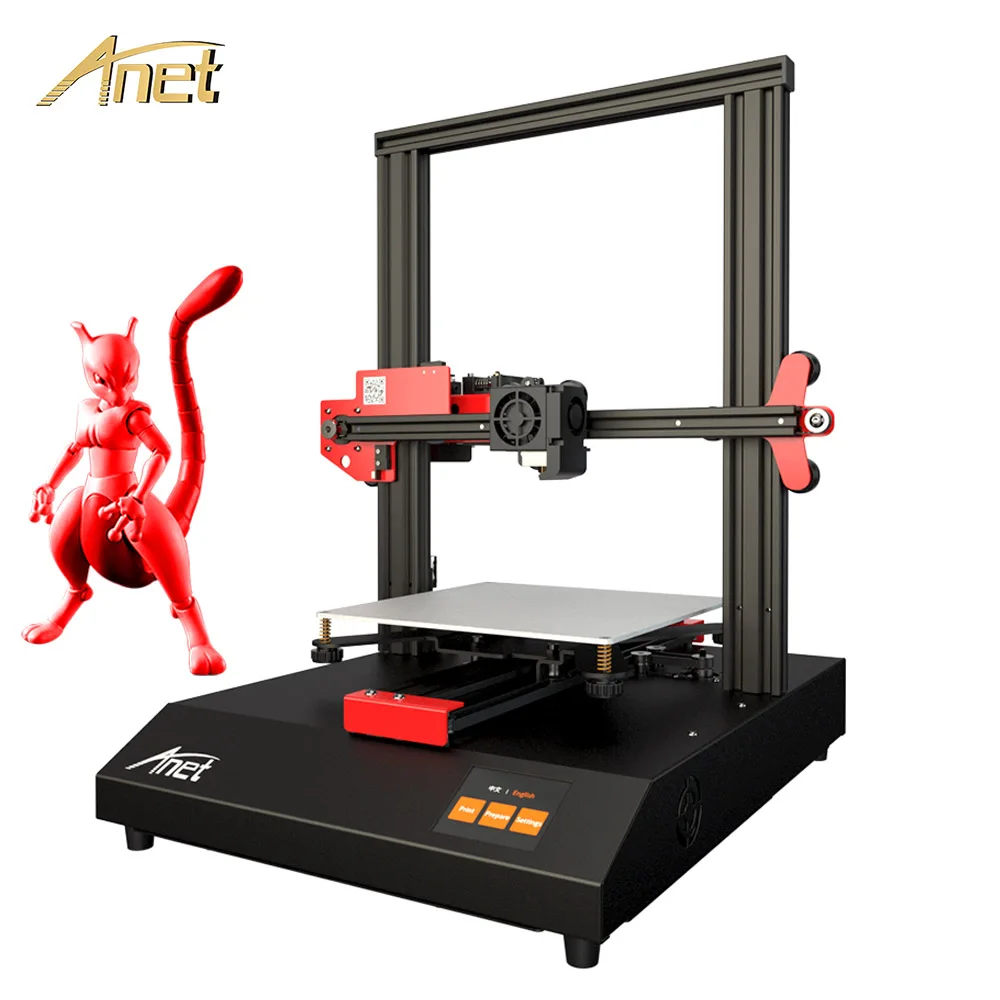buy Anet ET4 FDM 3D Printer All Metal Frame Printer High Precision Reprap Desktop 3D drucke Printer DIY Kit with PLA 10M Filament