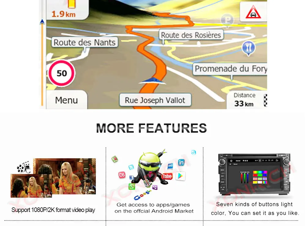 Excellent IPS DSP 4G 64G 2 Din Android 9.0 car multimedia dvd player For KIA Ceed 2009 2010 2011 2012 auto radio GPS Navigation obd2 DVR 19