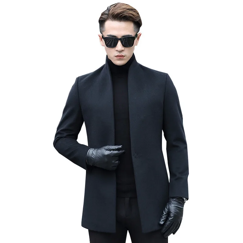100% Wollen Jas Herfst Winter Jas Mannen Wollen Jas Streetwear Windjack Uitloper Heren Jas En Jas Abrigo F-XR-17T-43MY1830 100% Wollen Jas Herfst Winter Jas Mannen Wollen Jas Streetwear Windjack Uitloper Heren Jas En Jas Abrigo F-XR-17T-43MY1830
