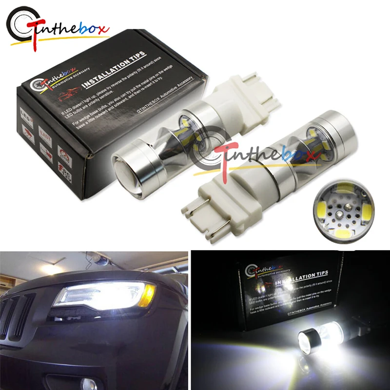 GTinthebox 2 шт 3157 3156 белый 20-SMD3535-SMD светодиодный DRL лампы для 2011& up Jeep Grand Cherokee