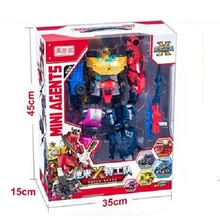 

2021 New MiniForce Transformation Super Big Version Action Figure Toys Agent Toys X Volt Semey Air Force Toys For Boys Gifts 4