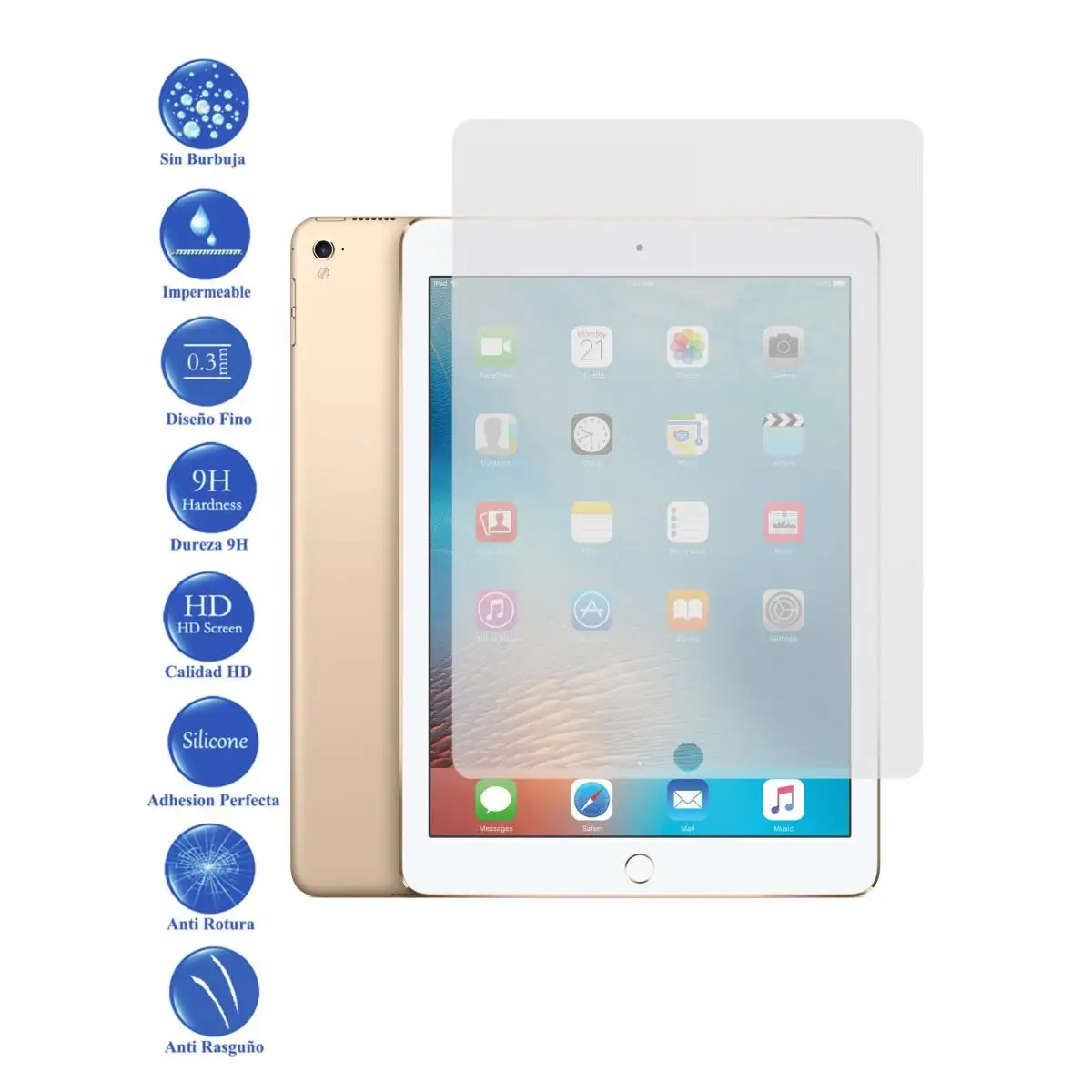 Защитная пленка для ЖК-экрана vidrio 9 H закаленное стекло планшета Apple IPad Pro 7 |
