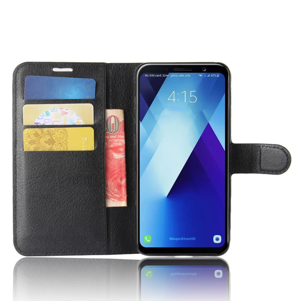 Чехол для телефона SAMSUNG Galaxy A8 Plus флип чехол из искусственной кожи задняя крышка