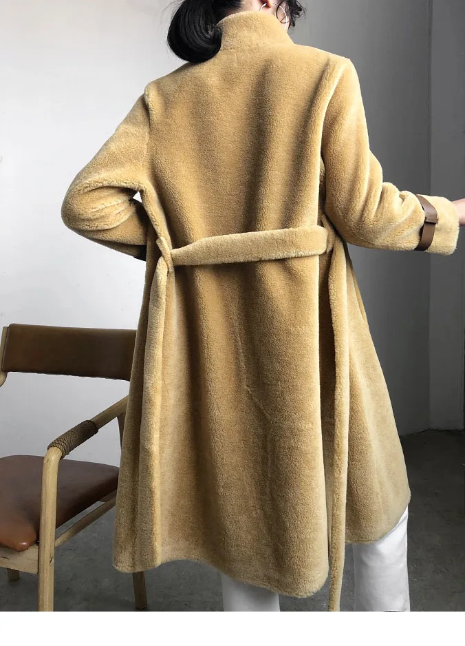 Женское пальто OFTBUY, из тканого материала со шерсти и ремнями из полиуретановой кожи, зимняя плотная парка, теплая уличная одежда