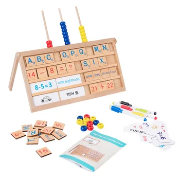 

Children Wooden Blackboard Kid Animal Puzzle Writing Drawing Board Cognitive Letter Learning Early Educational Toy