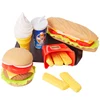Children Pretend Simulation Food Toys Baby Play House Hamburger Hot dog French Fries Kitchen Set Toys Fast Food Educational Toys 1