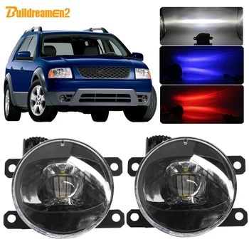 

Buildreamen2 2 X Car H11 LED Lamp Lens Fog Light With Devil Eye DRL Function 4000LM 12V For Ford Freestyle SEL 2005 2006 2007