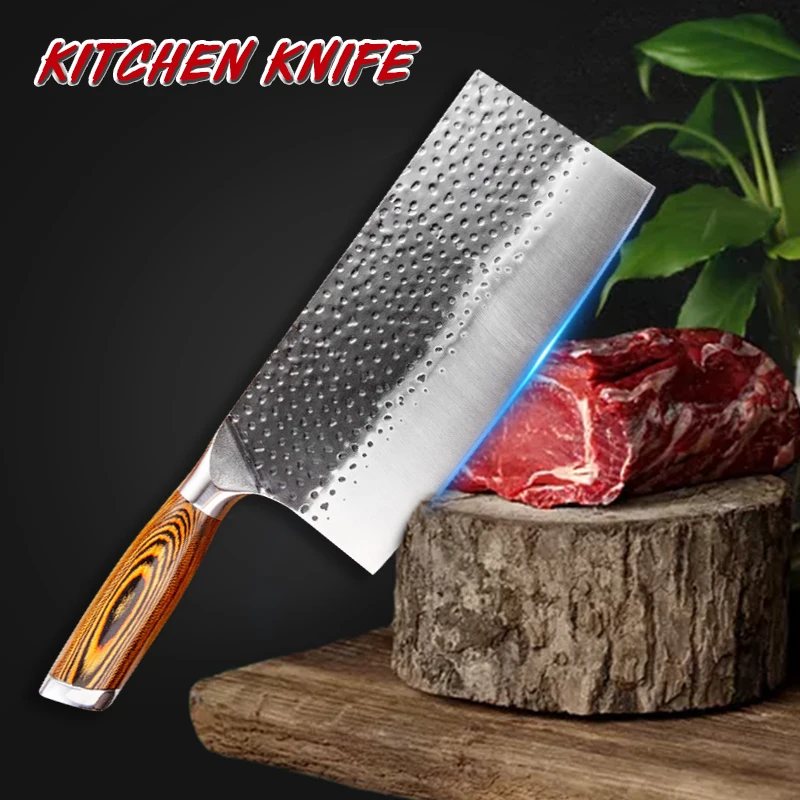 Китайские кухонные ножи ручной работы Высокоуглеродистый кованый кухонный