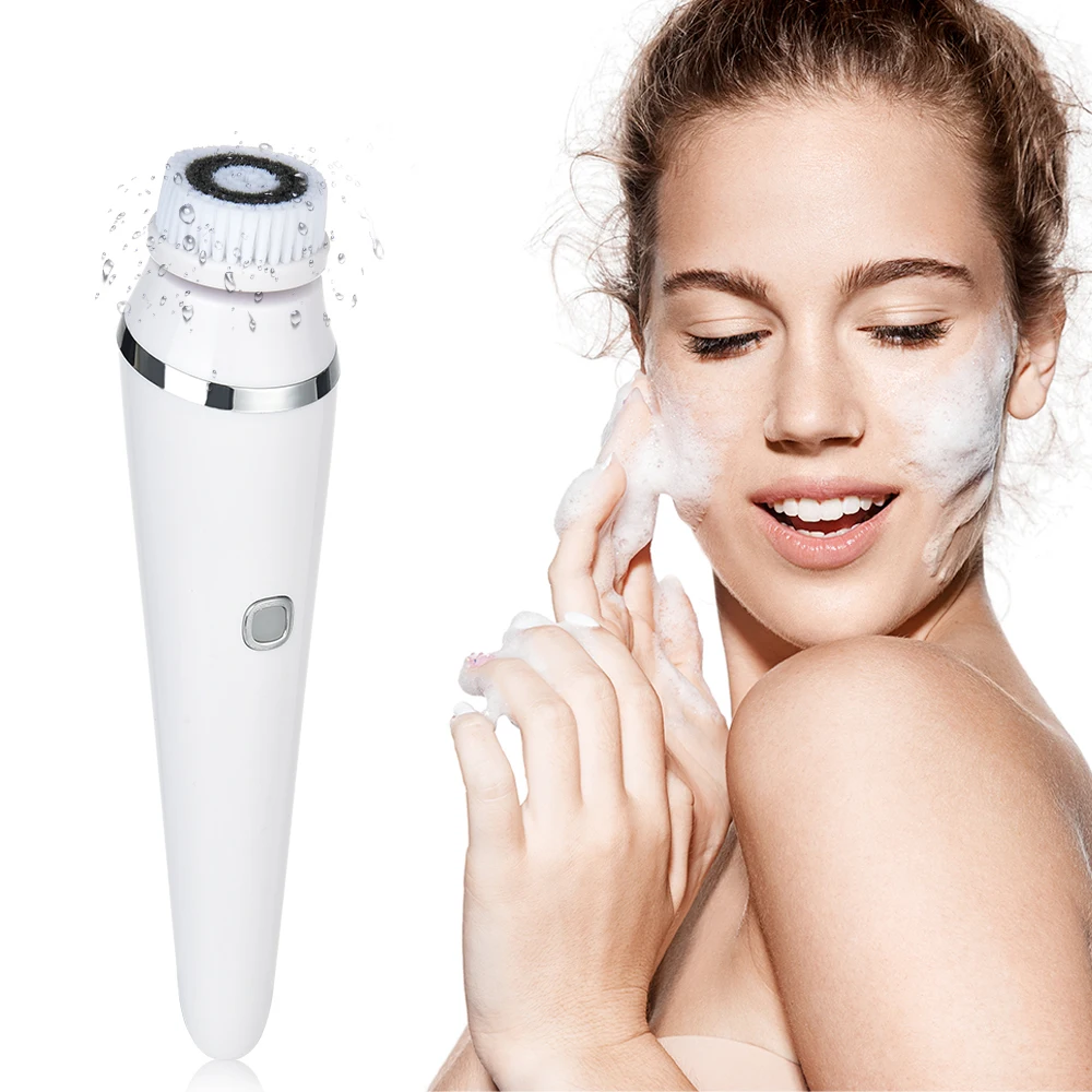 4 In 1 Facial Cleansing Brush Sonic Face Cleaning Tool Exfoliating