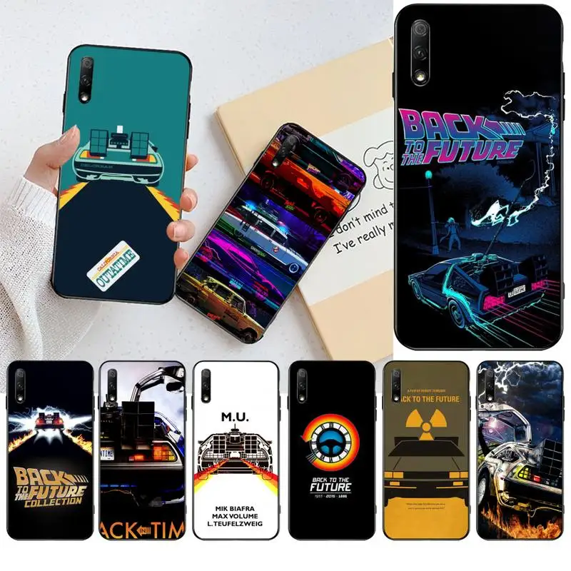 HPCHCJHM Back To The Future Black Soft Shell Phone Case Capa for Huawei Honor 20 10 9 8 8x 8c 9x 7c 7a Lite view pro | Мобильные