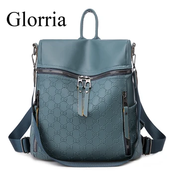 

2020 Women Multifunctional Backpack Female Leather Shoulder Bags School Bag For Teenage Girls Travel Back Pack Sac A Dos Femme