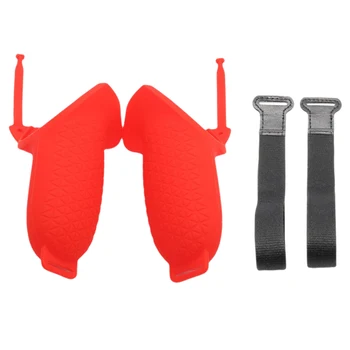 

1pair Dustproof Easy Install Touch Controller Grip Cover Anti Throw With Knuckle Strap Protective Silicone Quest 2
