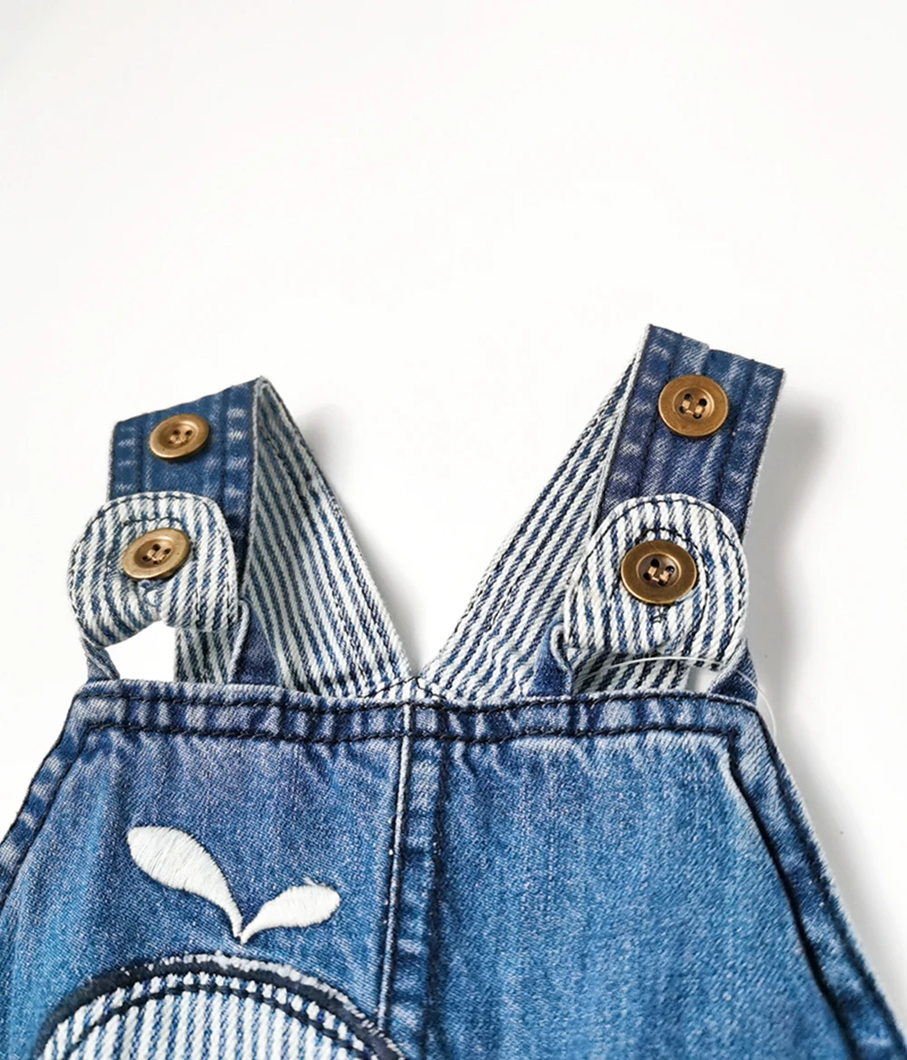 Chumhey 0-3T Infant Overalls Cute Animals Dolphin Soft Cotton Denim Toddler Suspender Bib Jeans Baby Clothing Bebe Clothes