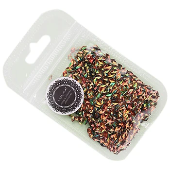 

Lulaa 12 Colors/Set Chameleon Color Nail Sequins Rhombus Colorful Glitter Flakes Paillette Manicure 3D Nail Art Decoration