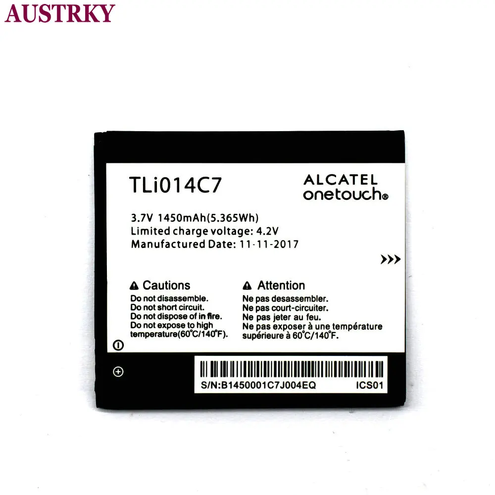 Сменный аккумулятор TLi014C7 1450 мАч для Alcatel OneTouch Pixi First 4024D 4 0&quot | Мобильные телефоны и