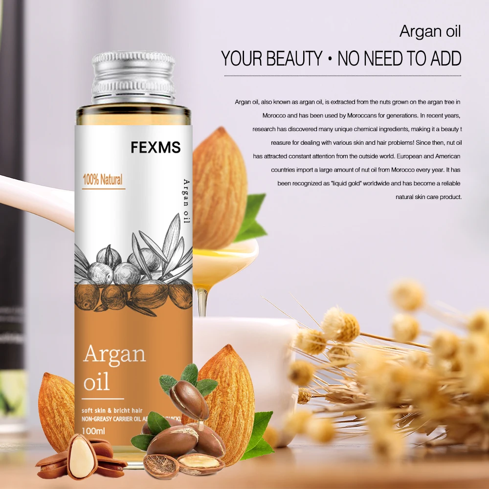 Organic Moroccan Argan Oil 100% Pure Cold Pressed Virgin Premium Grade For Dry & Damaged Skin Hair Face Body Scalp Nails | Красота и