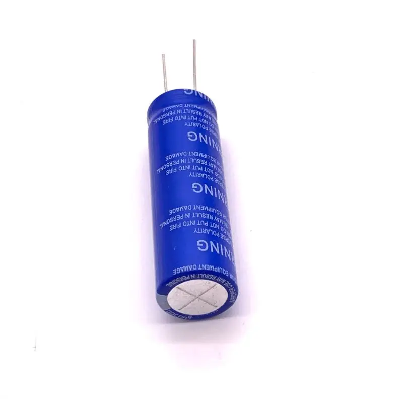 Super Farad Capacitor 2.7V 100F 18*60mm High Frequency Low ESR 2.7V100F Super Capacitor for Car Stereo Speaker Battery