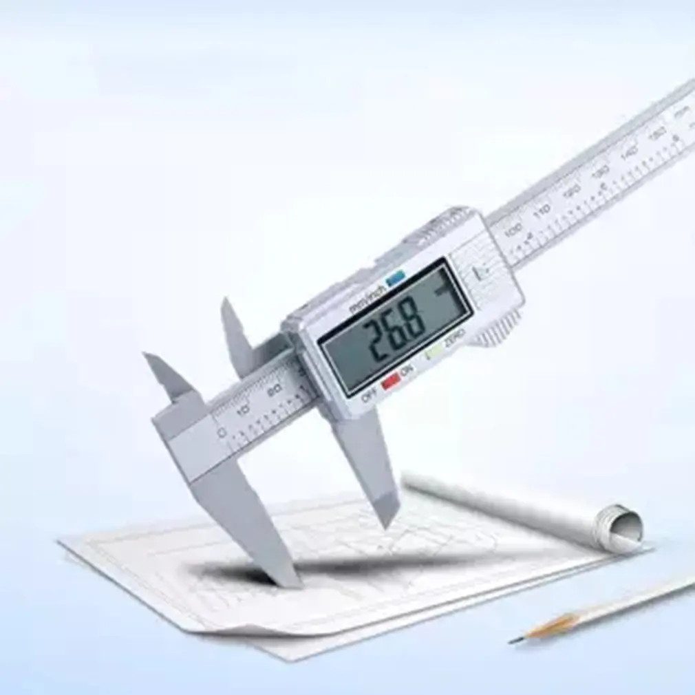 Электронный цифровой дисплей штангенциркуль 0-150 мм пластиковый цифровой дисплей штангенциркуль измерительный инструмент внутренний