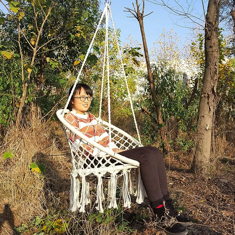 Круглый подвесной гамак ручной работы в скандинавском стиле подвесное кресло