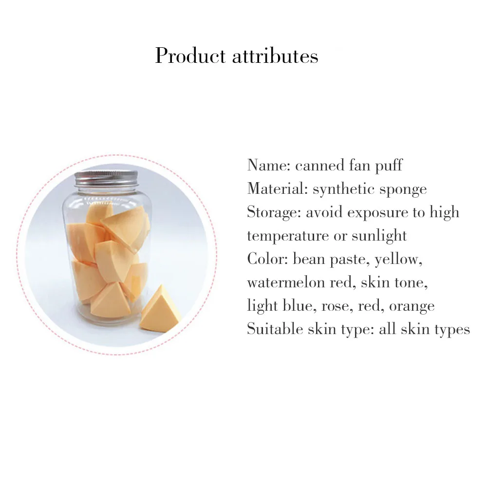 20 Pcs Cosmetic Puff Makeup Foundation Sponge Powder Smooth Beauty Cosmetic Various Make Up Sponge Beauty Tool With Box