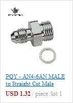 Штыревой AN6 до 1/2 NPT 1/4 NPT 3/8NPT M10* 1,5 M20* 1,5 прямой адаптер, фитинг для автоматического шланга, фитинг для мужского масляного охладителя